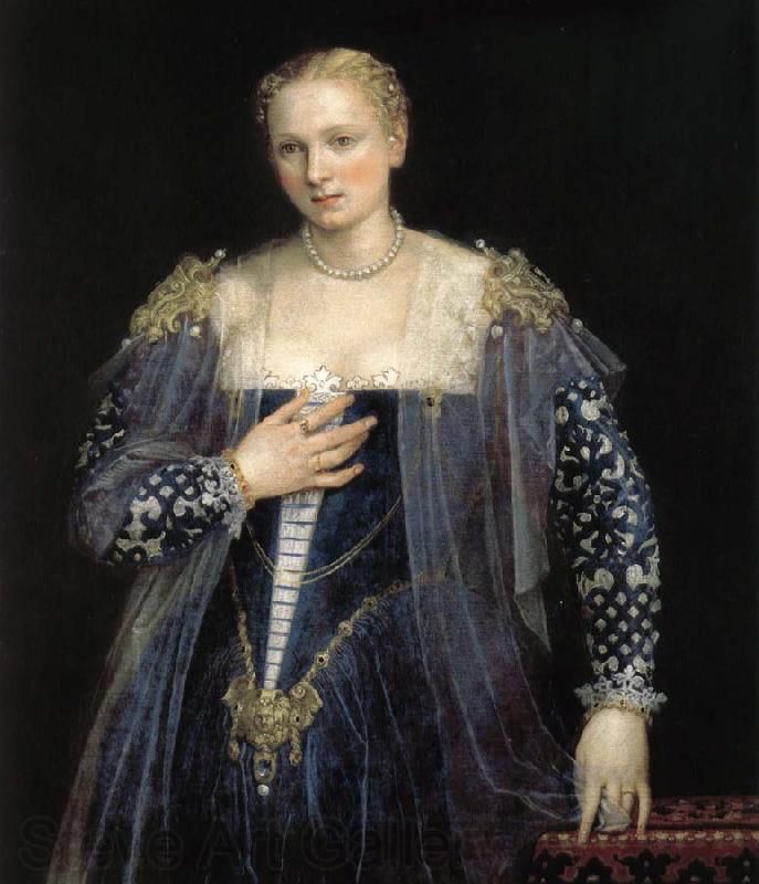VERONESE (Paolo Caliari) Venice, a female aristocrat Germany oil painting art